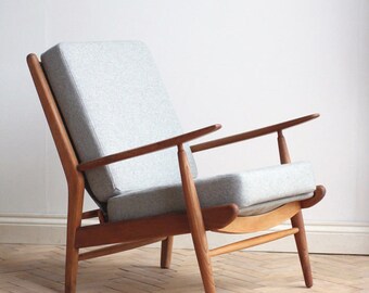 Vintage Retro Scandart Lounge Arm Chair Mid Century Danish Newly Upholstered