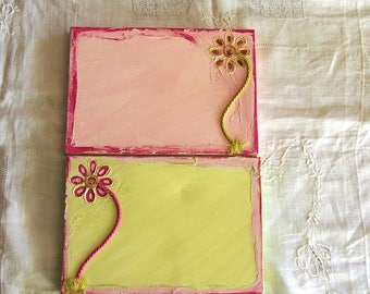 Set of 2 27 X 19 pre decorated frame