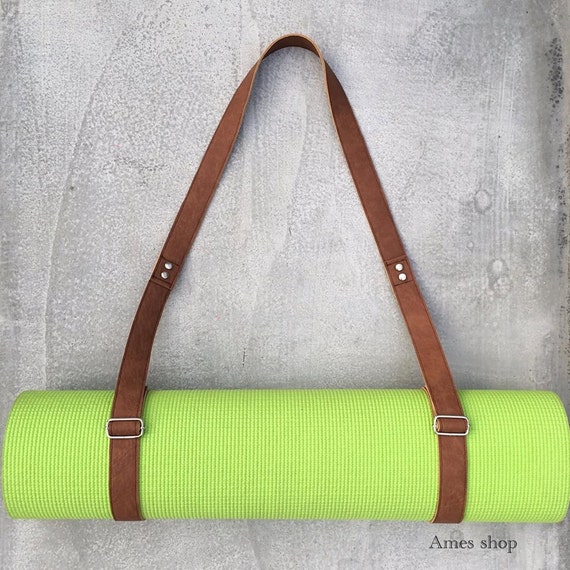 Handmade Leather Strap Yoga and Pilates Mat Carrier Sling