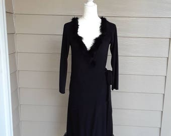 80s Vintage Norma Kamali Wrap Dress