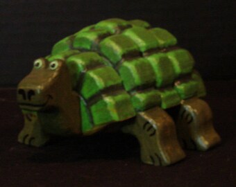 Layered Wooden Turtle