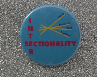 Intersectional Feminism, Intersectional Activism, Intersectionality Pinback Button Badge