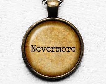Edgar Allan Poe - Nevermore - Pendant and Necklace