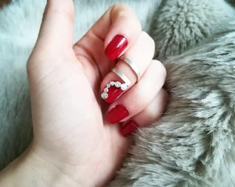 925 sterling silver nail ring