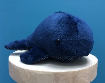 blue stuffed whale