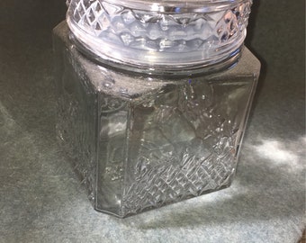 Medium glass candy jar