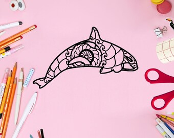 Orca stencil | Etsy
