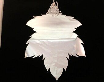 Decorative lasercut perspex wall mirror