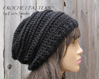 Crochet Hat - Slouchy Hat, Crochet Pattern PDF,Easy, Pattern No. 30