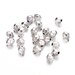 Lot of 100 Tibetan Silver 4mm x 3.5mm Faceted Oval Spacer Beads Bulk Bead Buy-Hole: 1mm for Jewelry Making Supplies Ships from US