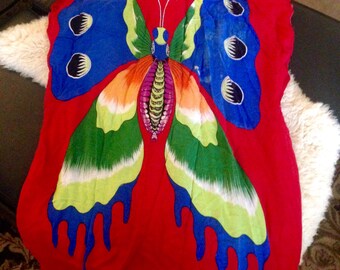 VINTAGE BUTTERFLY TUNIC