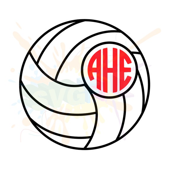 Download Volleyball Monogram SVG Cutting SVG Files for Cricut Designs