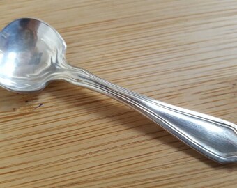 Antique 1835 R. WALLACE 1911 MARQUETTE/La Salle Individual Salt/Mustard Spoon 2 7/8"