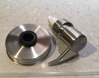 Rust RESISTANT Mason Jar Soap Pump-Lotion Pump-Bathroom Accessories-Mason Jar Soap Pump Kit-Stainless steel Soap Pump