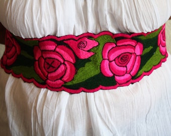 Mexican embroidery belt