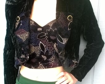Truly 80s Velvet Black Jacket