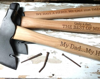 axe engraved hatchet personalized custom carving gift camping father items