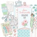 Printable SEW FASHIONABLE Creative Kit!-Digital File Instant Download- die cuts, stickers, digital paper, Happy Planner, hand drawn