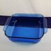 Pyrex Baking Dish, Blue Glass Baking Dish, Square 8" x 8" Classic Pyrex Blue, Vintage 1980s