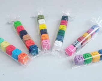 Letter / Name wax crayons