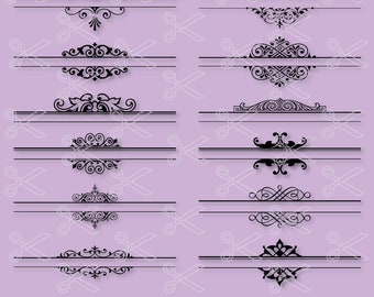 Mailbox Monogram Frame SVG DXF PNG Eps Cutting Files - Flourish Svg Dxf - Monogram Frame Svg Dxf - Wedding Invitation - Swirl Svg Dxf file