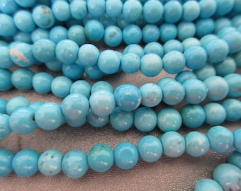 Magnesite Turquoise Round 6mm Beads 68pcs