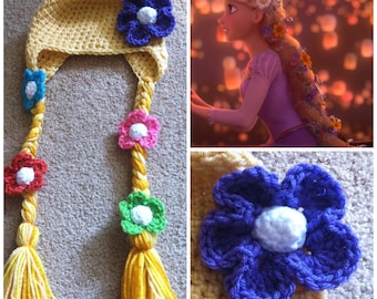 Crochet Tangled Rapunzel Beanie/Hat