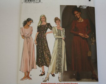 Princess Seam Dress Pattern /Sewing Pattern, fit and flare dress, lace overlap option, UNCUT Simplicity 8471