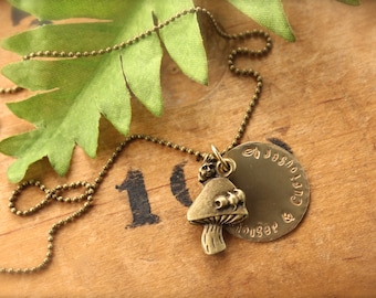 Alice Caterpillar Curiouser and Curiouser Necklace