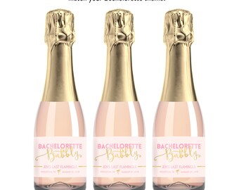 Mini bottle labels | Etsy