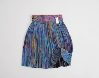 abstract artist skirt | crinkle skirt | impressionist print