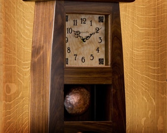 Craftsman / Mission / Arts & Crafts Mantel Clock / Buckeye #10