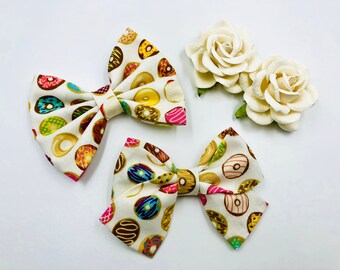 Doughnut Baby Bow - Girl Bow - Hair Clip - Hair Bow - Doughnut Bow - Donut Bow - Headband