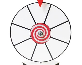 12" White Dry Erase Prize Wheel Table Top Carnival / Spin it game / 12 inch Dry Erase Prize Wheel / Kid Safe Pegless Design