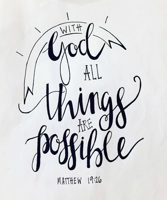 With God all things are possible | Daily Bible Readings