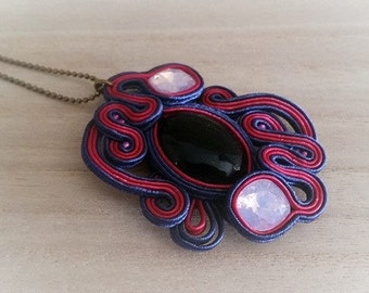 Soutache Pendant handmade