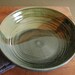 Serving Bowl - Fruit Bowl - Salad Bowl - Mixing Bowl - Spearmint Green, Dark Blue and Light Brown