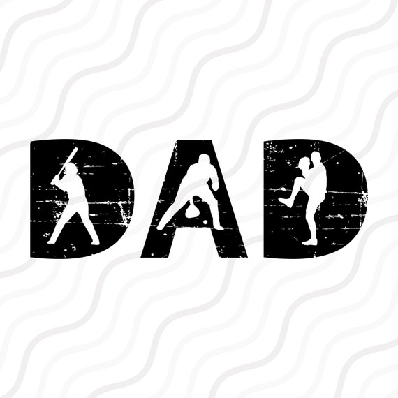 Download Baseball Dad SVG Baseball SVG Distressed svg Dad SVG Cut