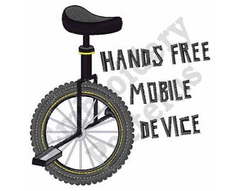Hands Free Mobile Device - Machine Embroidery Design