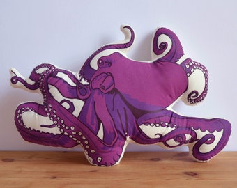 Silkscreen Octopus Pillow