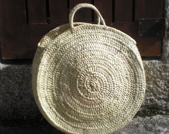 Runde Palm Leaf Korb - Tasche-handgemachte-Runde Tasche-Runde Stroh Tasche-Sac Rond de Paille Stroh Runde Tasche-Bolso Redondo Paja-Ronde Strooien Zak