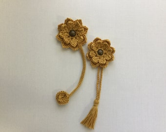 Bookmark, flower bookmark, crochet handmade bookmark, Christmas gift, stocking stuffers,