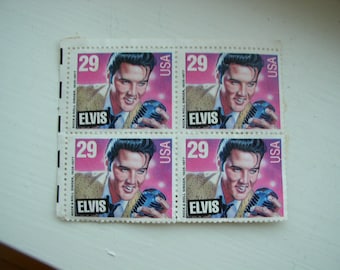 4 Elvis unused Postal stamps