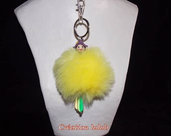 Key tassel representing a character