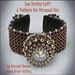 NEW Bead Pattern Sea Urchin Cuff Bracelet - Intermediate/advanced tutorial instructions - beading by Hannah Rosner