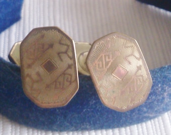 REDUCED Old Deco Cuff Links