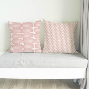 Blush Pink Pillow, Cushion, Blush pink decorative pillow cover, light pink cushion cover, throw pillow cover, euro sham, zipper