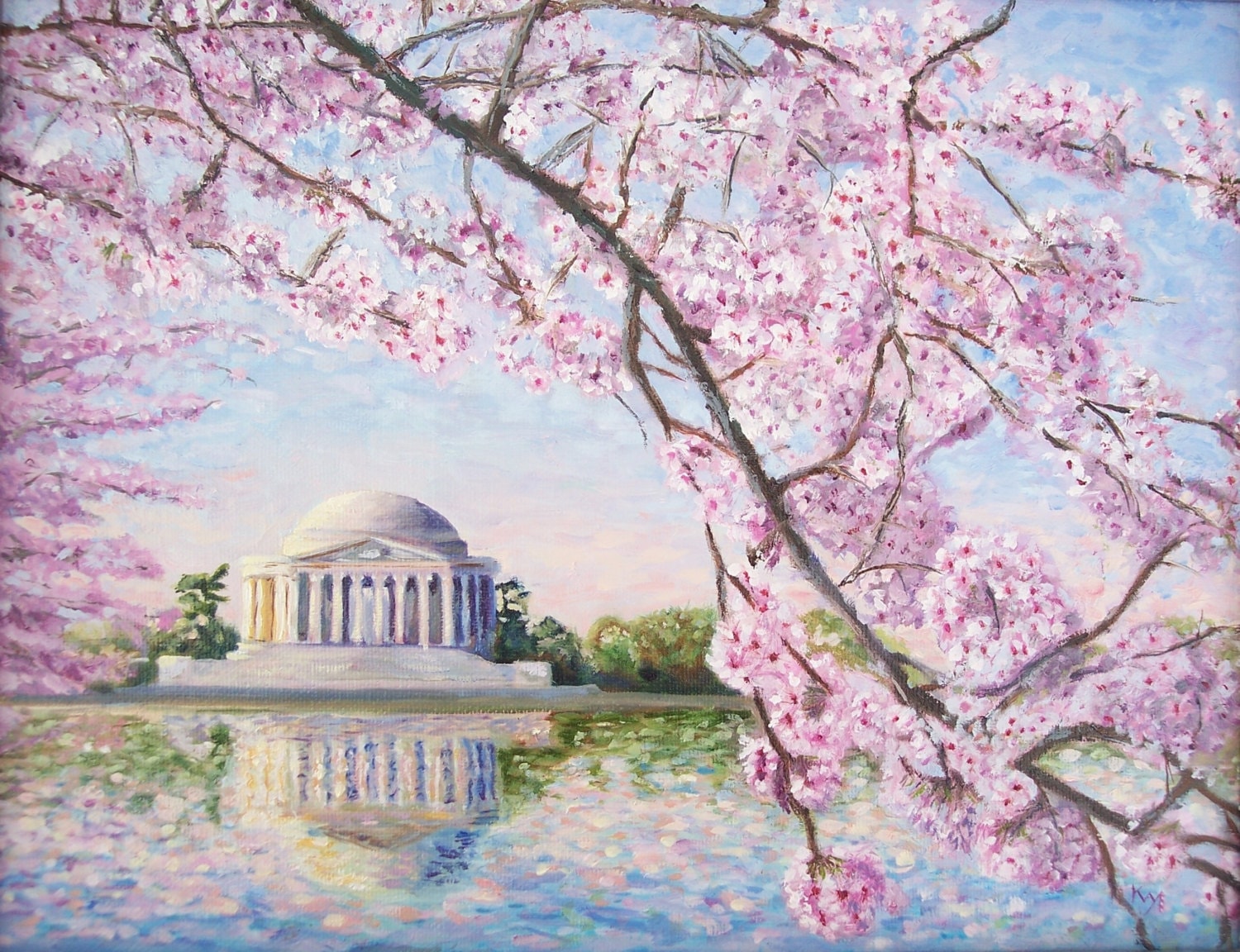 Washington DC Painting Print of an Original Oil Painting