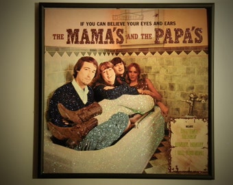 Glittered Record Album - The Mama's and the Papa's - If You Can Believe Your Eyes And Ears