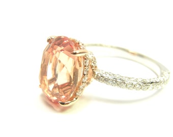 Blake Lively ring - 14K gold and natural diamond engagement ring setting. Matching wedding bands available